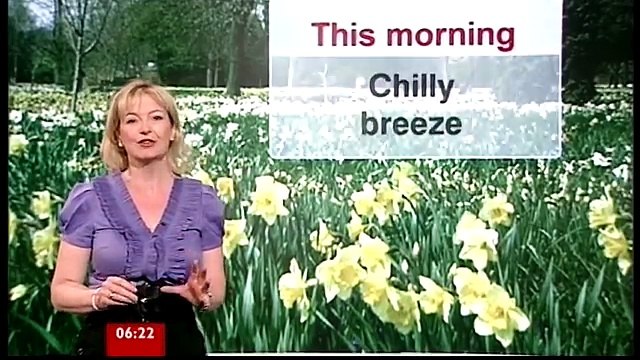 Breakfast 200410 Carol Kirkwood and her incredible breasts yt