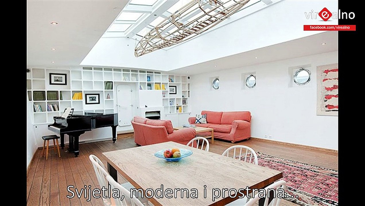 Old Barge Turned Into Modern Home