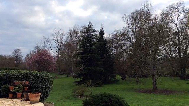 Coucher de soleil nuageux