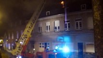 Incendie Avesnes-sur-Helpe rue de Mons