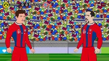 Bayern Munchen vs Borussia Dortmund 2015 1-0  Funny Cartoon