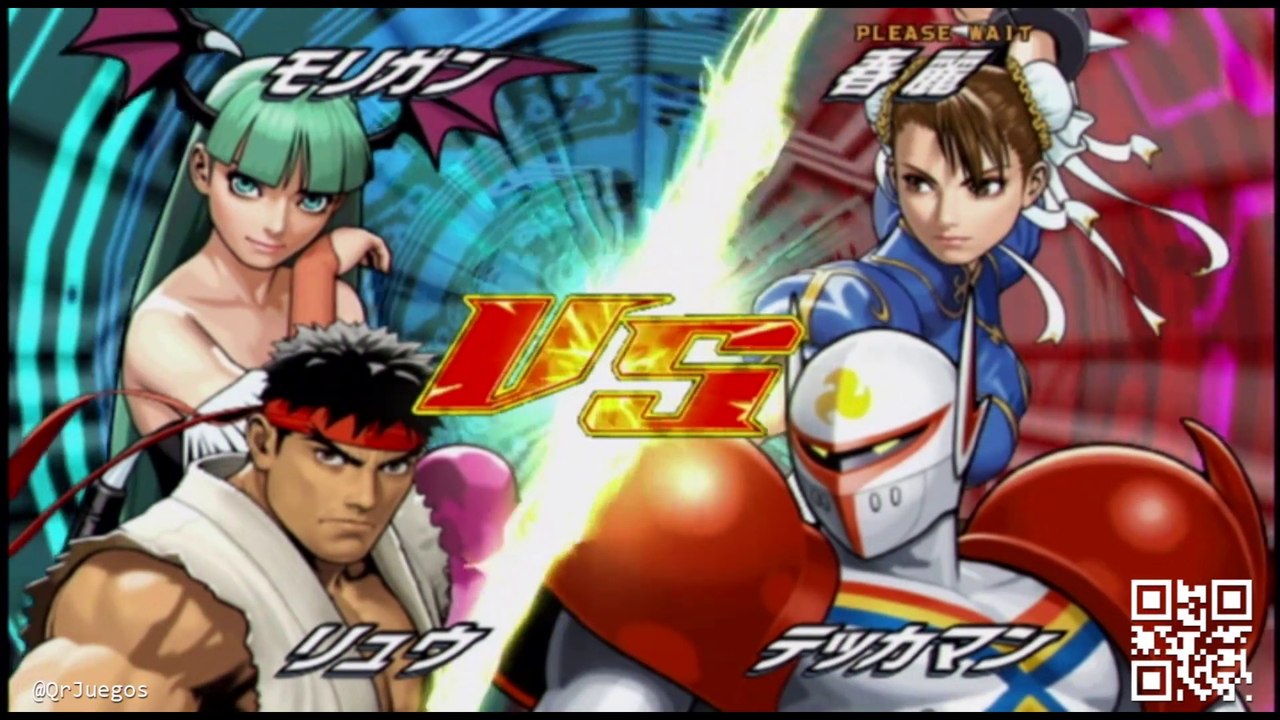Tatsunoko VS Capcom - Morrigan - Ryu VS ChunLi - Tekkaman