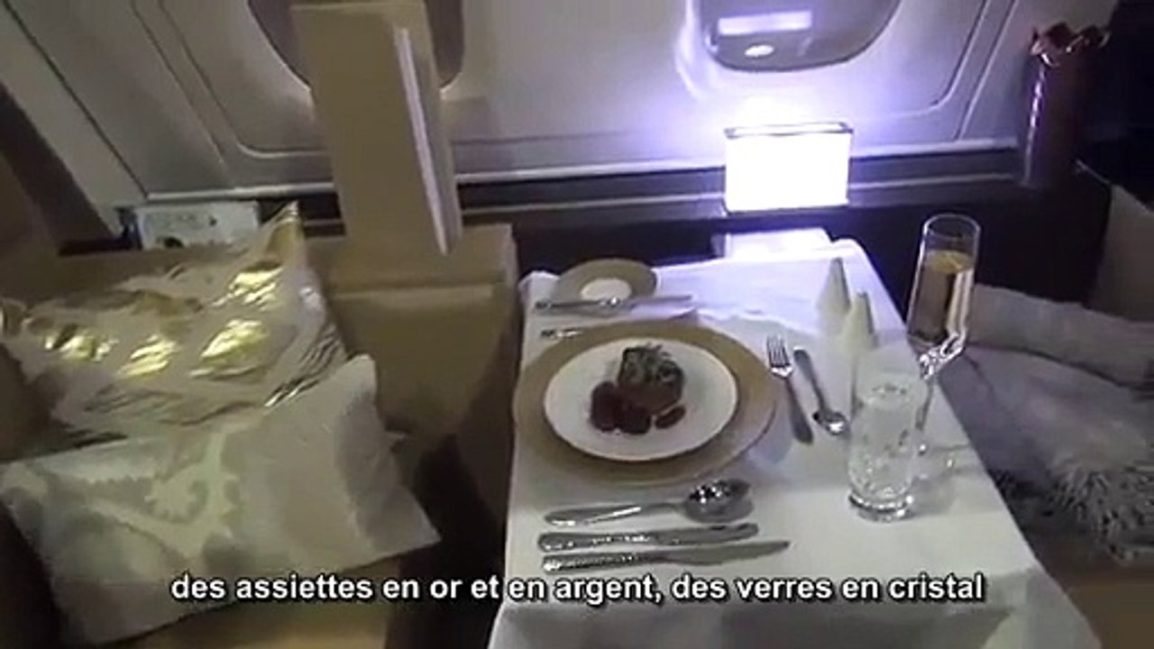 Vol en première classe à 17 500 euros chez Etihad Airways.