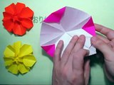 Origami flower折り紙花の折り方作り方　創作