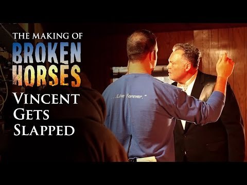 Broken Horses | Behind the Scenes: Vincent Gets Slapped