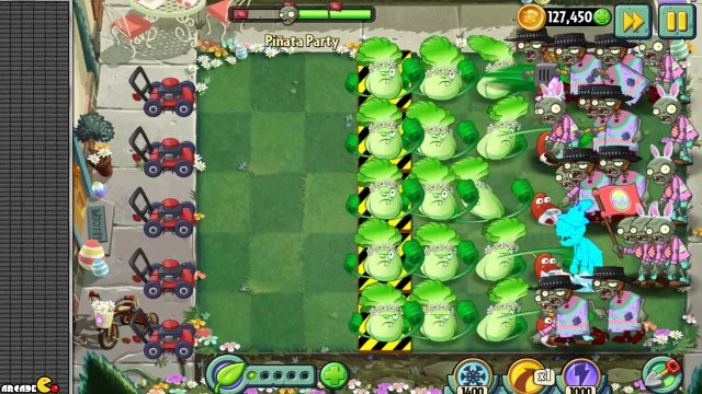 Plants vs Zombies 2 Bonk Choy In Danger Easter Day Pinata Party 4/4! iOS/Android