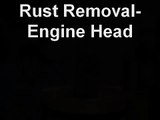 Removing Rust from an engine using Metal Rescue™ Rust Remover Bath