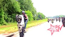 LONG Street Bike WHEELIE On Highway Kawasaki Ninja ZX6R ZX636 WHEELIES Motorcycle STUNTS
