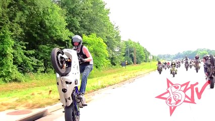 LONG Street Bike WHEELIE On Highway Kawasaki Ninja ZX6R ZX636 WHEELIES Motorcycle STUNTS