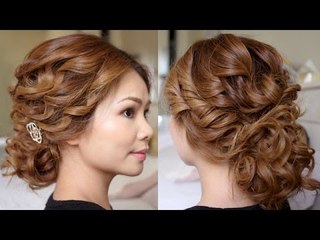 Low Bridal Tousled Updo Hair Tutorial