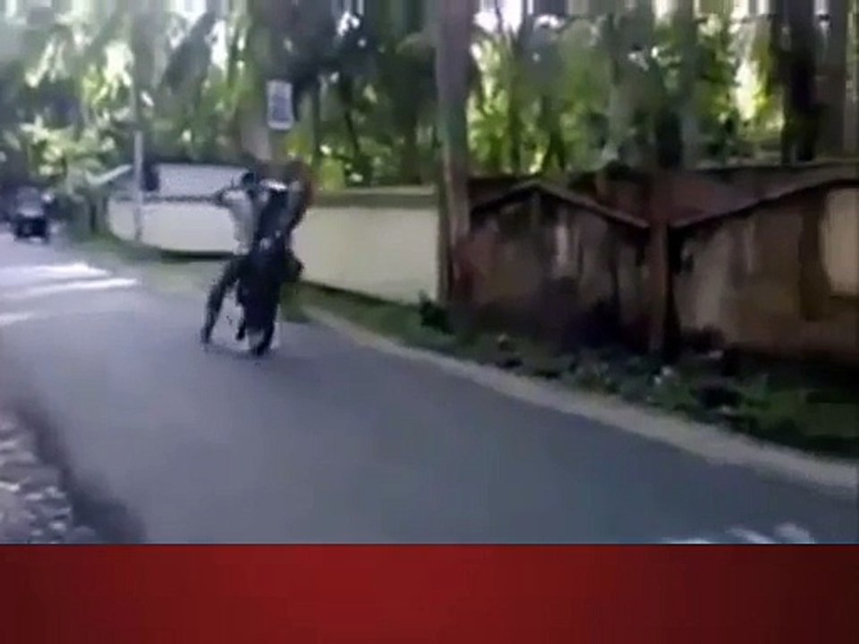 Funny Bike accident