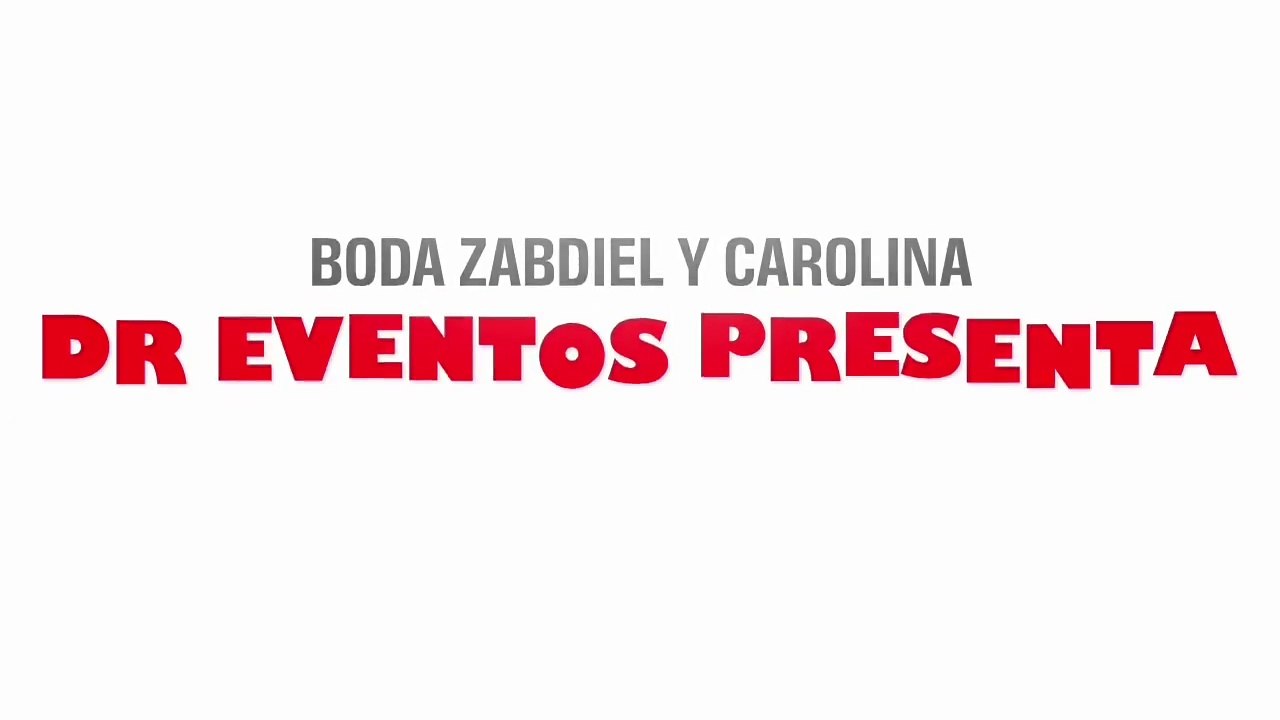 DR EVENTOS PRESENTA BODA ZABDIEL Y CAROLINA