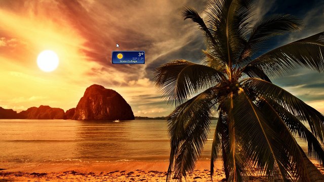 Accu Weather Mini Windows 7 Sidebar Gadget