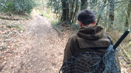 Pêcheur de saumon sur l'Ellé à Quimperlé