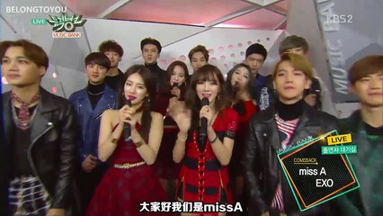 【中字】150403 EXO 엑소♥ 待機室 Cut @Music Bank 音樂銀行