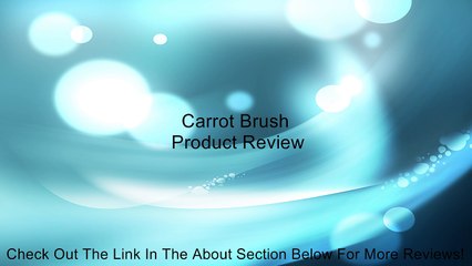 Carrot Brush Review