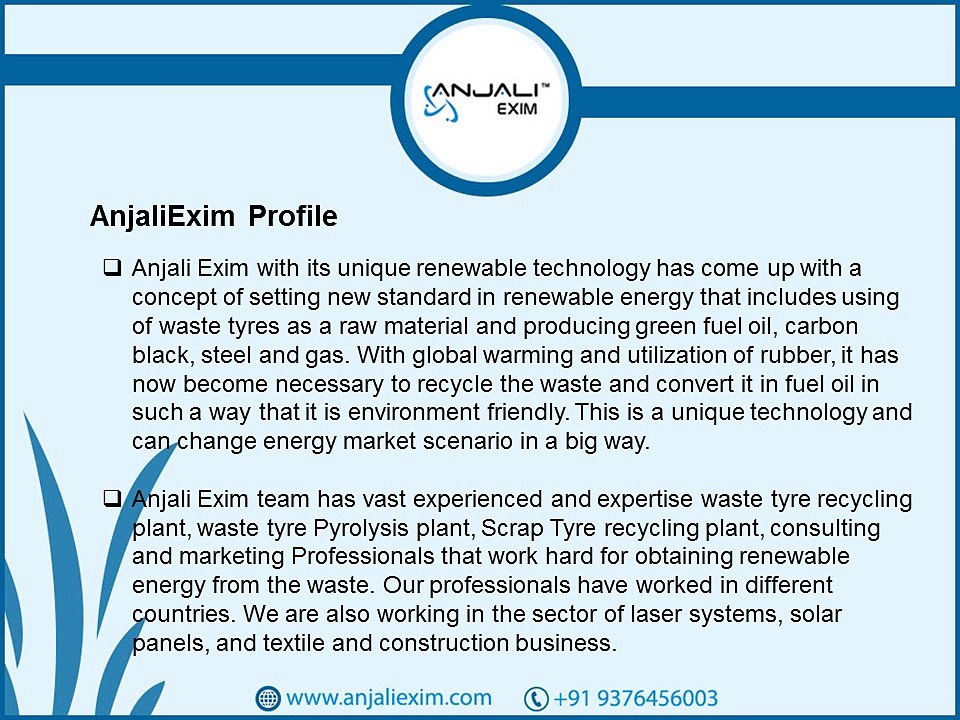 tyre recycling plant in india