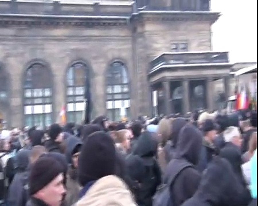 Trauermarsch Dresden 13.2.2010: Frank Rennicke & Björn Clemens