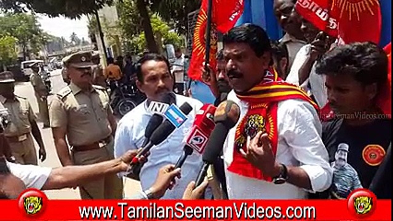 NTK 20150328 Protest and Arrest on Mekedatu Dam Construction Issue at Thanjavur