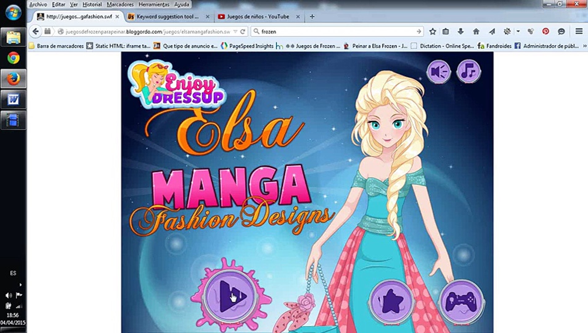 Juegos Online gratis de Frozen de vestir y peinar a Elsa - Vídeo Dailymotion