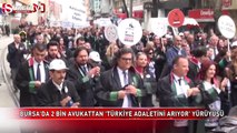 Bursa'da 2 bin avukat yürüdü