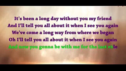 KARAOKE WIZ KHALIFA feat CHARLIE PUTH - See you again