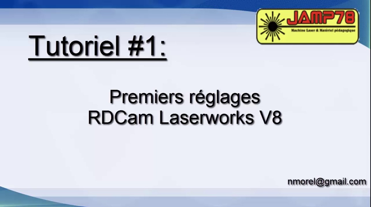 [Tuto#1] Premiers réglages RDCAM