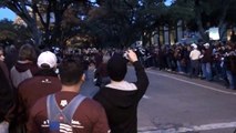 Aggie Band Steps Off for the Texas A&M vs tu football game 2009