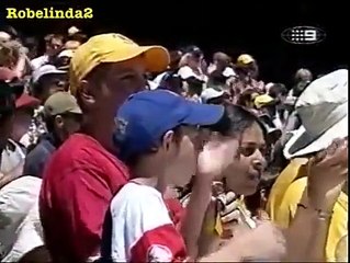 Ajit Agarkar serious aggression vs Steve Waugh, retired hurt from blow to elbow, BLOOD!