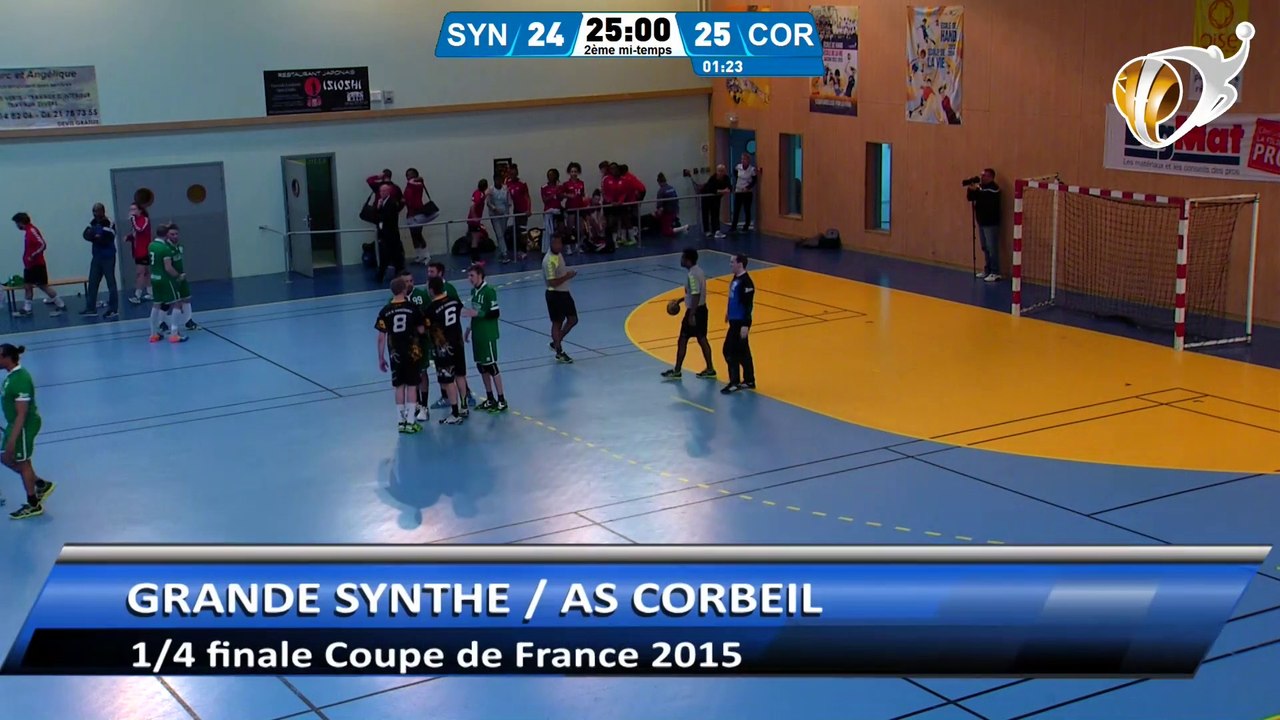 Grande Synthe / AS Corbeil - 1/4 de finale de la coupe de France Handball Départementale Masculine 2015