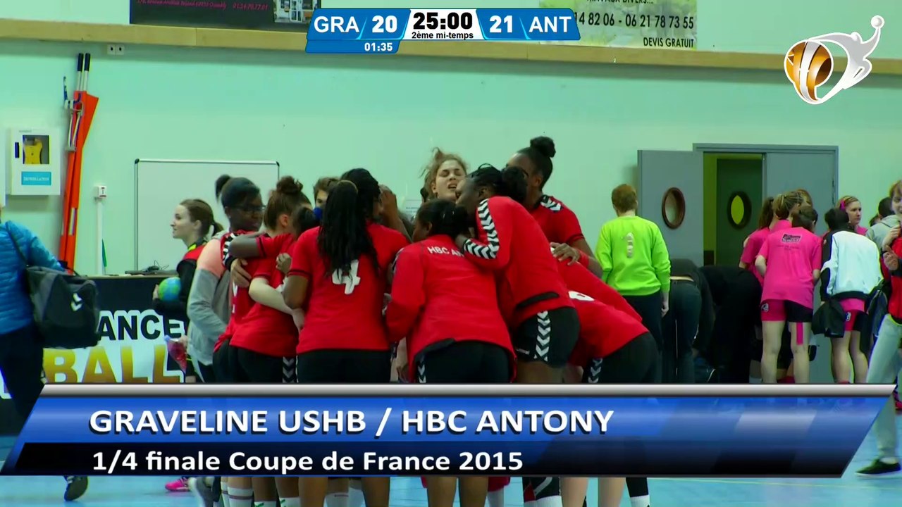 Gravelines  / Antony - quart de finale Coupe de France Handball 2015 - régionales filles