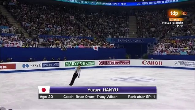 Yuzuru Hanyu (Japón). FP. Shangai 2015.