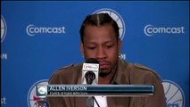 Allen Iverson cries during interview on coming back to 76ers