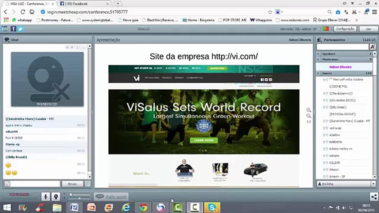 Conferência Visalus Cadastro financiados por investidores