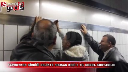 Скачать видео: 5 yıl boyunca orada sıkıştı, Facebook ile kurtarıldı