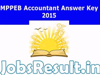 MPPEB Answer Key 2015 | MP Vyapam Accountant Answer Sheet Solution