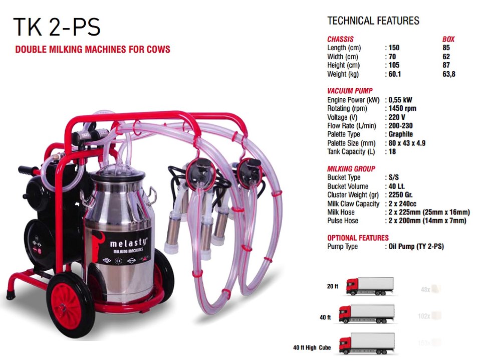 Milking Machines, Milking Equipment (for Cows) - Melasty®