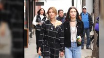 Bella Hadid y Hailey Baldwin se toman un descanso de sesión fotográfica con estilo