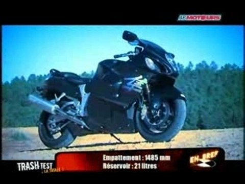 Hayabusa vs ZZR 1400 Trash Test