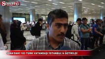 Sana'daki 185 Türk vatandaşı İstanbul'a getirildi