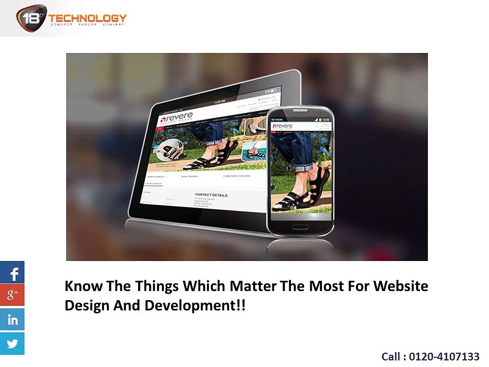 Know The Things Which Matter The Most For Website Design And Development!!