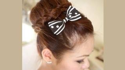 Lace Braided Bun Hair Tutorial