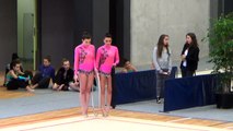 gymnastique rythmique region haute normandie petit couronne lea ,jihanne championne regionale   cerceau ruban