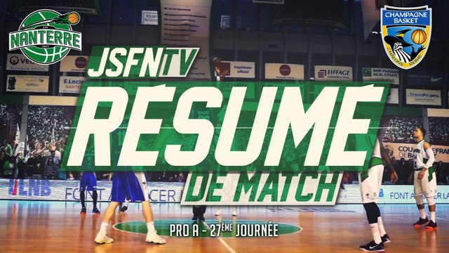 Résumé - JSF Nanterre vs Châlons-Reims (05/04/15) (Pro A - J27)