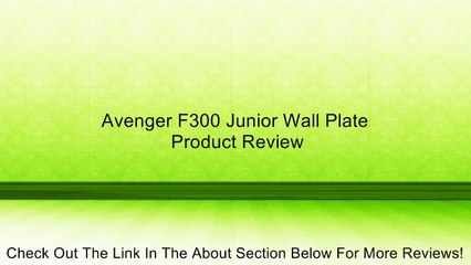 Avenger F300 Junior Wall Plate Review