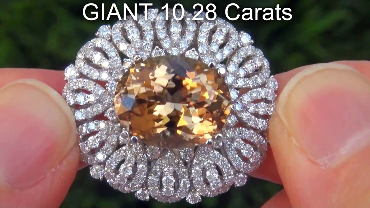 Orange Tourmaline Ring