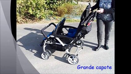 Poussette 4 places Boutique nounou Modèle 3, offre promo, légère pour assistante maternelle