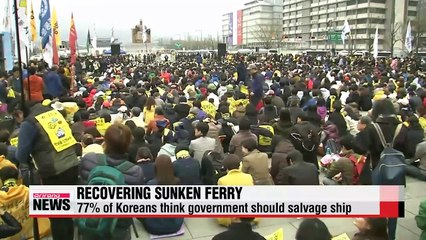 President Park says Sewol-ho ferry recovery will be considered if technically feasible