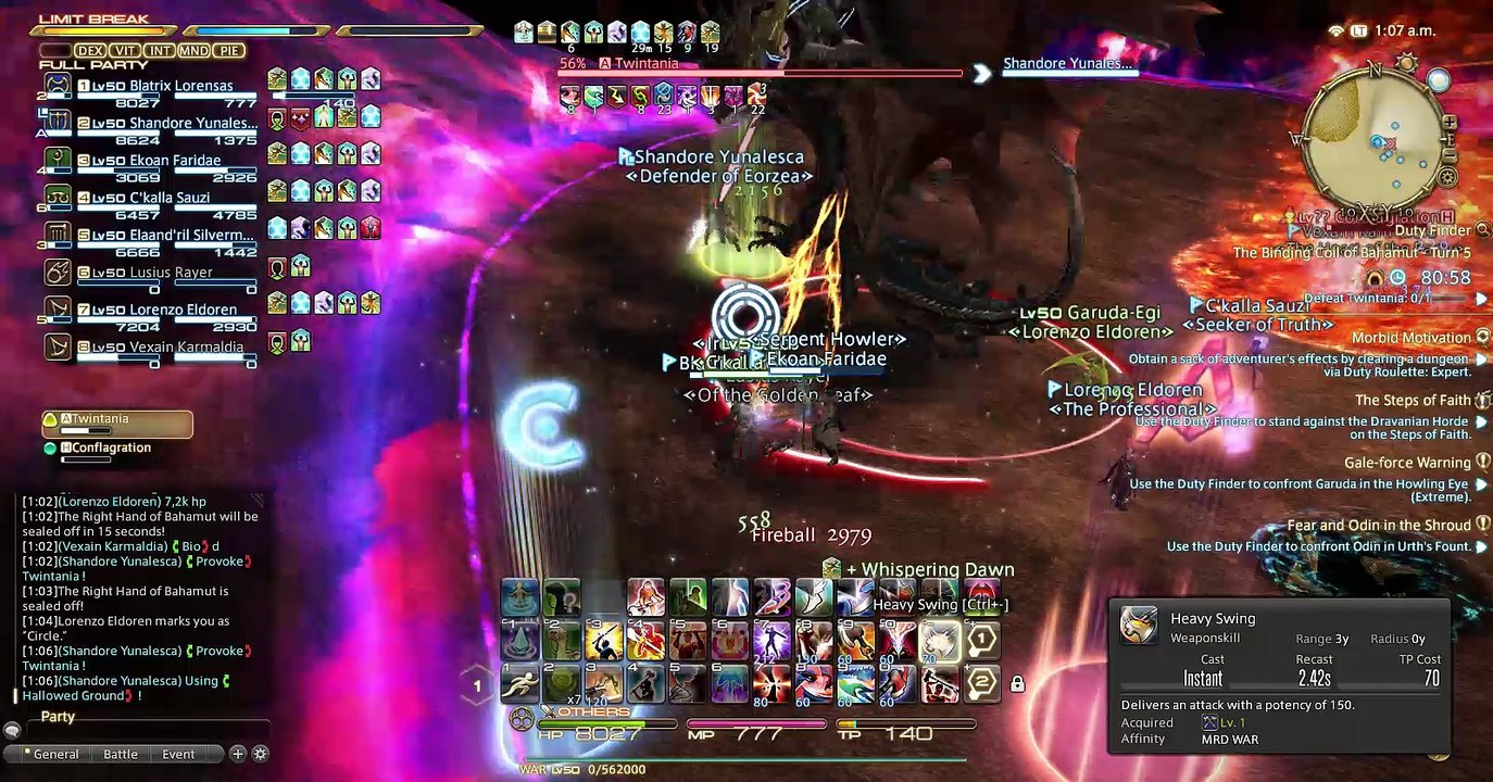 Final Fantasy XIV Coils of Bahamut Turn 5 Versuch :D