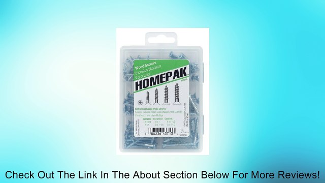 HOMEPAK 41814 Flat Head Phillips Wood Screws Review